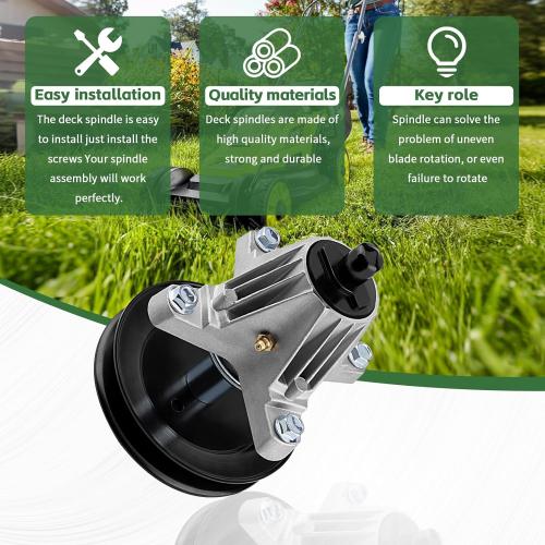 618-09256 618P09256 Deck Spindle Assembly,for Cub Cadet MTD Craftsman Troy Bilt ZT1-50 ZT2-50 Z5600 Z5650 Mustang Z50 50-Inch Deck Mowers,with Mounting Bolts and Threads