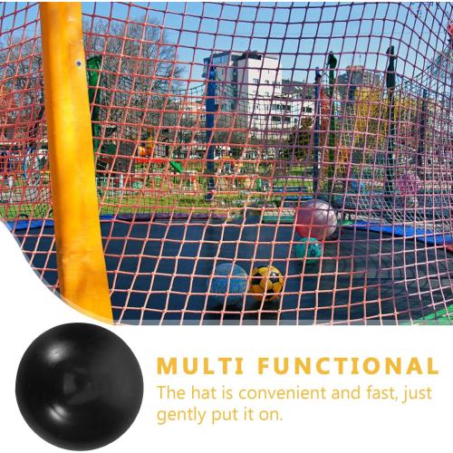 2 pack...Milisten Replacement Trampoline Pole Caps 8-Pack 1.96 Inch Plastic Tube Covers for Trampoline Safety Net Poles Durable Rod Protectors for Enclosure Nets