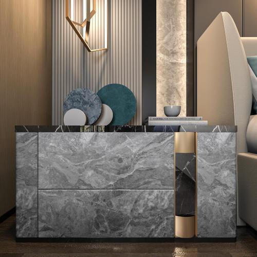 48x354inch Extra Wide Grey Marble Wallpaper Peel Stick Matte Thick Waterproof Adhesive Furniture Sticker Dark Gray Granite Textured Countertop Contact Paper Vinyl Wall Sticker for Bedroom Living Room