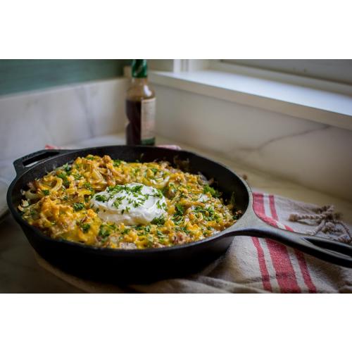 Lodge Seasoned Cast Iron Skillet 10.25 Inches - PFAS-Free, Non-Toxic Cookware - Use with an Oven, Stove, Grill, or Campfire - Naturally Non-Stick & Oven Safe