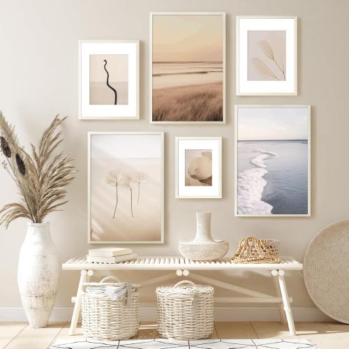 Yaetm White 12x16 Picture Frame with Mat for 8.5x11 Set of 4, Solid Wood Frame 12x16 for Photos, Posters & Art Prints, Horizontal and Vertical Wall Mount (4 pack, White)
