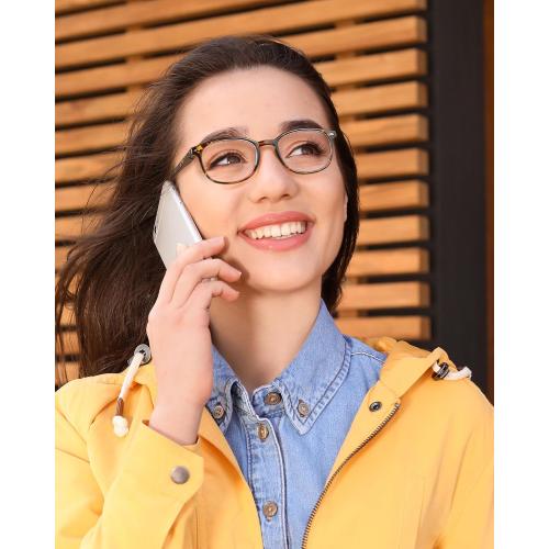 5 Pack Reading Glasses For Women, Blue Light Blocking Computer Reader Spring Hinge Eyeglasses