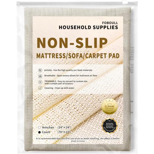 Keep Couch Cushions from Sliding, Keep Bed and Topper Pad from Sliding for Sofa, Couch, Chair Cushion, Mattresses, Easy Trim, Slip Resistant, Grips Helps Stop Slipping