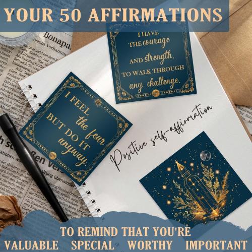 Faivykyd Sagittarius Birthday Crystals Gifts - 6 Sagittarius Zodiac Healing Stones w/ 50 Miracle Mantras Affirmation Cards, Spiritual Gifts for Positive Energy, Self-Care, Love & Wealth