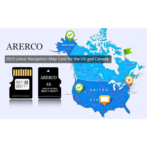 2025 Navigation sd Card Update 86271-0E077 Fits Only Toyota 4Runner, Camry, Corolla, Highlander, Prius, Tacoma, Tundra, Rav4 & More, GPS Map, Mi ro sd Card Update for USA & Canada
