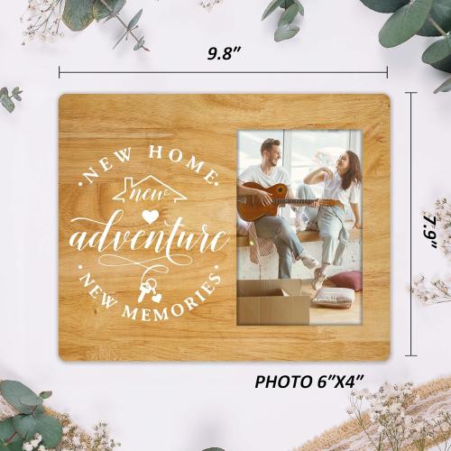 Wooden 4x6 Picture Frame, Rustic Style, Wall Mount & Table Top, New Home Essentials. (030)