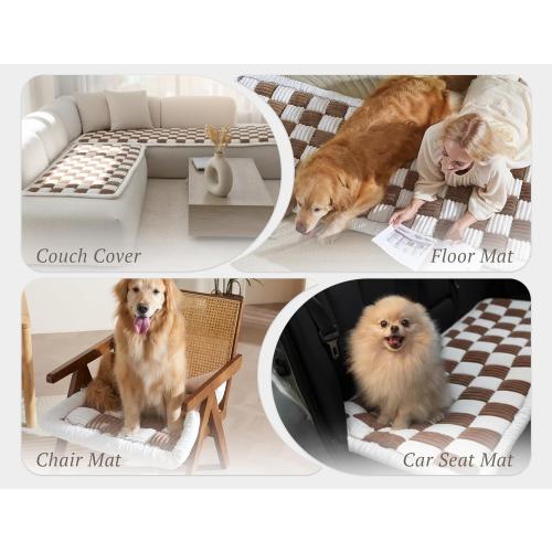 Couch Cushion Cover for dogs Sofa Cover Washable Pet Love Seat Couch Covers for Sofa Slipcovers Couch Protector Blanket for Dogs Sofa Cushion Covers for Pets Washable Pad Blue Grey 70x150cm/27.6x59in