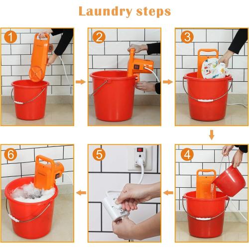 Portable Washing Machine Small Mini Hand Compact Semi Automatic Washer Laundry Perfect for Home Apartment Dorm RV Camping Travel Trip Outdoor Indoor for 6.5Lbs Washing Capacity