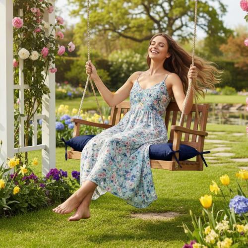 Outdoor Bench Cushion Non-Slip Patio Bench Cushions for Indoor/Outdoor Furniture 40x20 Window Cushion Waterproof Swing Chair Pads for Patio Wicker Sofa Setee, Camping,Leaf