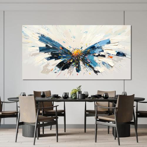 Canvas Wall Art Decor Abstract Modern Wall Art for Living Room Abstract Canvas Art Wall Decor Butterfly Wall Art Pictures Large Colorful Wall Art Prints Artwork for Walls Office Home Decor 24 X 48