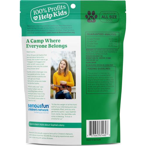 Newman's Own Jerky Treats for Dogs - Original Beef Recipe | Made with Grass Fed Beef | Grain Free | High in Protein | 5 oz Bag (Pack of 6)