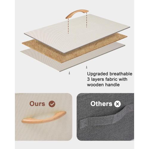 Crestlive Products Vertical Dresser Storage Tower - Sturdy Steel Frame, Wood Top, Easy Pull Fabric Bins - Wide Organizer Unit for Bedroom, Hallway, Entryway, Closets - 5 Drawers(Beige)