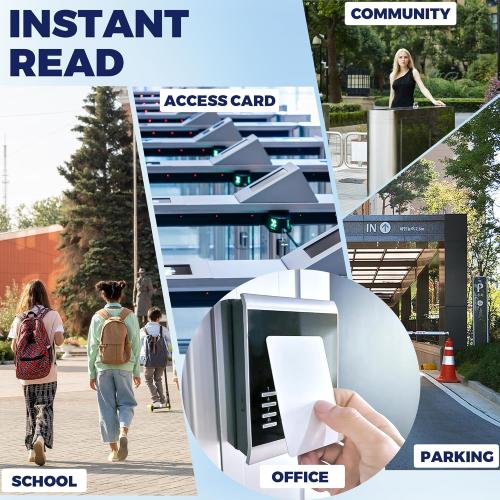 125KHz RFID Copier – Handheld ID Card Writer with 6 Key Fobs & 6 Blank Cards,Compatible with T5577 & More