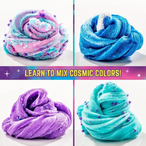 GirlZone Cosmic Cloud Slime Kit, Premade Galaxy Slime Kit for Girls Ages 10-12 with Glitter & Inks
