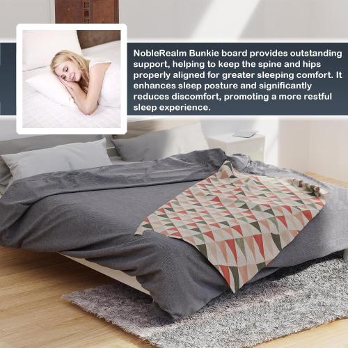 Bunkie Board, 6mm Thin, Large Queen Size (60 x 80 in)Heavy Duty Bed Panels Foldable Box Spring, Bed Support Slats under Mattress | Modular Portability Design, Easy Setup, Foldable, Low-Profile Design