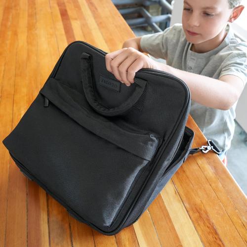 Sturdy 3 Ring Zipper Binder with Strap - 2 Binder with Pockets Holds 500 Sheets, Laptop & More - Durable & Easy to Carry