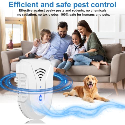 2026 Upgraded Ultrasonic Pest Repeller 6 Pack, Mouse Repellent Indoor Ultrasonic Plug in, Pest Control for Bugs Roaches Insects Mice Spiders Flies Cockroach Rodent Rat