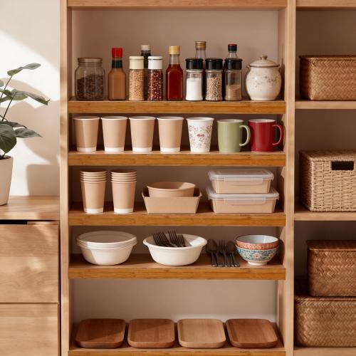 Wire Shelf Covers, Bamboo Wire Rack Covers for Home Kitchen, Office Organization Pantry and Closet (5pcs, 24 W x 16 D)