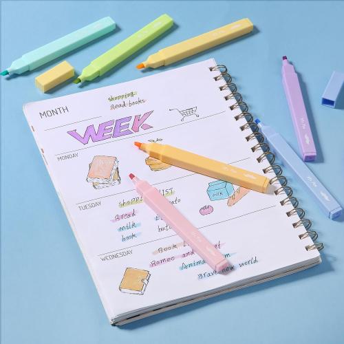 Mr. Pen- Aesthetic Highlighters No Bleed, 8 Pack, Assorted Colors | Chisel Tip, Cute Highlighters Assorted Colors for Journaling, Highlighting, Underlining, Fast Dry, Back to School Supplies