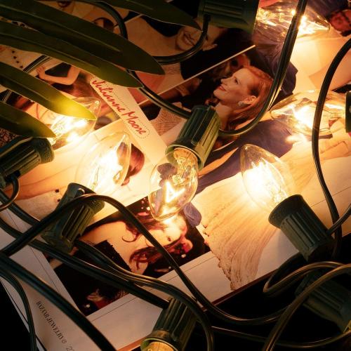 Minetom C9 Clear Christmas String Light Set, 25 Feet Vintage Christmas Tree Lights, Outdoor Roofline String Lights with 25 Clear Bulbs for Patio Garden Holiday, Green Wire-4