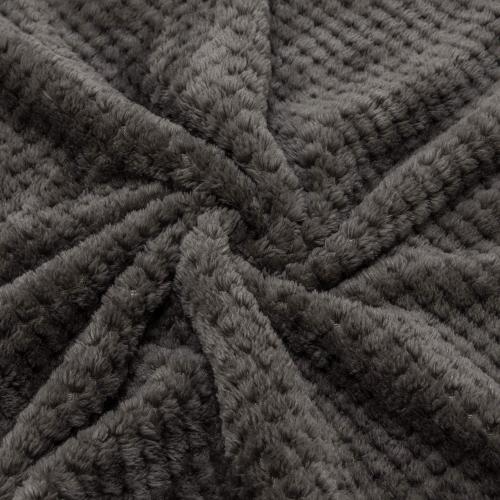 Fuzzy Blanket or Fluffy Blanket for Baby, Soft Warm Cozy Coral Fleece Toddler, Infant or Newborn Receiving Blanket for Crib, Stroller, Travel, Decorative (28Wx40L, XS-Eagle Grey)