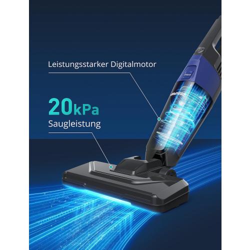 Corded Stick Vacuum Cleaner, Aspiron Small Vacuum Cleaner with 20kPa Powerful Suction & 0.88QT Dust Cup and 32ft Power Cord, 5-in-1 Handheld Lightweight Bagless vacuum cleaner carpet and floor for Pet