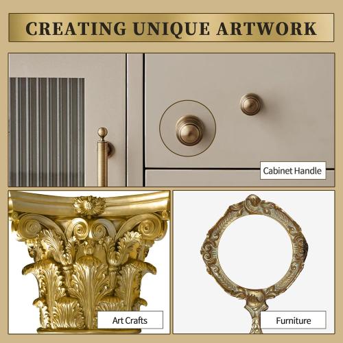 YongBo Metallic Acrylic Paint Brass, 100ml Brass Paint for Canvas, Rock, Stone, Wood, Fabric, Art Supplies