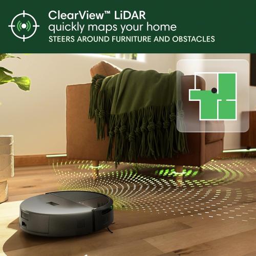 iRobot Roomba 205 DustCompactor Vac Robot Vacuum - Compacts Dirt Inside, No Emptying for 60 Days, Space Saving, No Dock Needed, Bagless, Intense Power-Lifting Suction, LiDAR Navigation, Multi-Surface