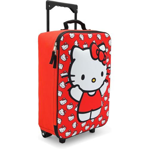 Fast Forward Hello Kitty 16 Soft Luggage - Cute & Durable Carry-On Suitcase for Travel 16X12X5
