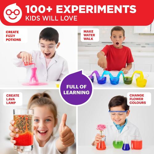 Doctor Jupiter My First Science Kit for Kids Ages 4-5-6-7-8 | Birthday Gift Ideas for 4  Year Old Boys & Girls | Toy Stem Kit with 100  Experiments | Learning & Educational Projects