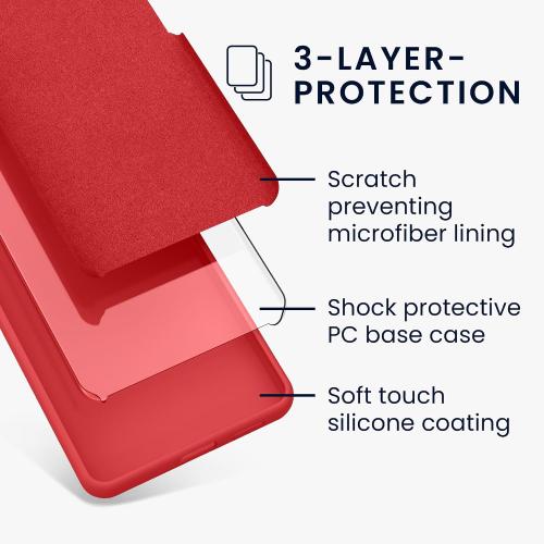 kwmobile Case Compatible with Google Pixel 7a Case - TPU Silicone Phone Cover with Soft Finish - Dolce Vita