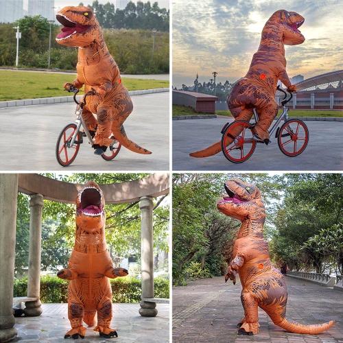 Size L 1010 RHYTHMARTS Inflatable Costume Dinosaur Inflatable Costumes T-rex Costumes Fancy Dress Halloween Costume Adult Costume
