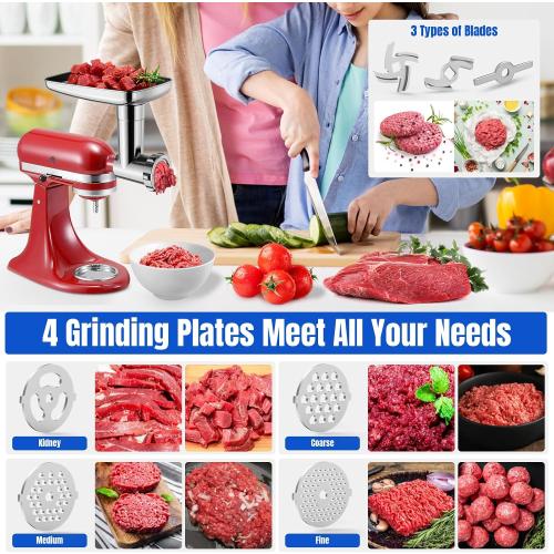 Metal Food Grinder Attachments for KitchenAid Stand Mixers