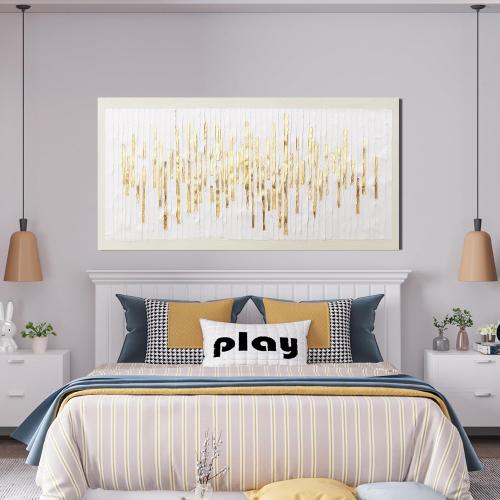 Canvas Wall Art Decor Modern Wall Decor For Living Room Gold Abstract Wall Art White Textured Wall Art Abstract Art Artwork for Walls Canvas Prints Art Work For Home Office Wall Decor