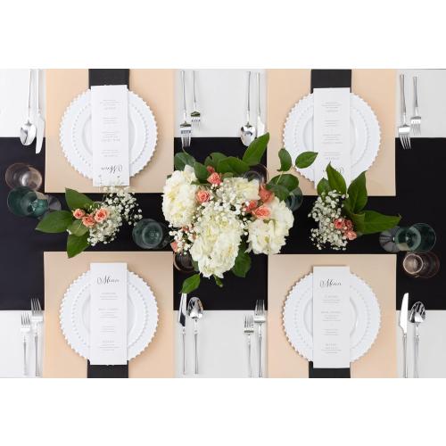 PLASTICPRO 16 Piece Combo Plastic Dinner Plates Disposable Plastic Fancy Heavy Duty Party Dishes 7 inch and 10 inch, White Beaded