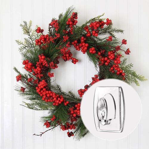 Tatuo 60 Pieces Mini Decorating Hook Clips Light Hook Clips for String Lights Multi Function Decoration Hanging Clip for Home School Outdoor(Clear)