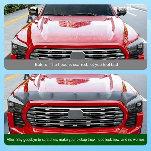 xipoqix Hood Protector Compatible with 2024-2026 Toyota Tacoma 2025 2026 4Runner Hood Shield Deflector Replacement for 2024-2026 Toyota Tacoma Accessories