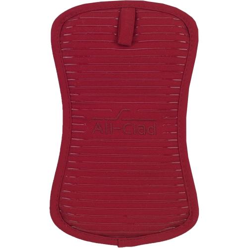 All-Clad Premium Pot Holder & Heating Pad, (6-Pack) Heat Resistant to 500 Degrees, 100% Cotton 10x6.25 for Kitchen and Barbeque, Chili Red