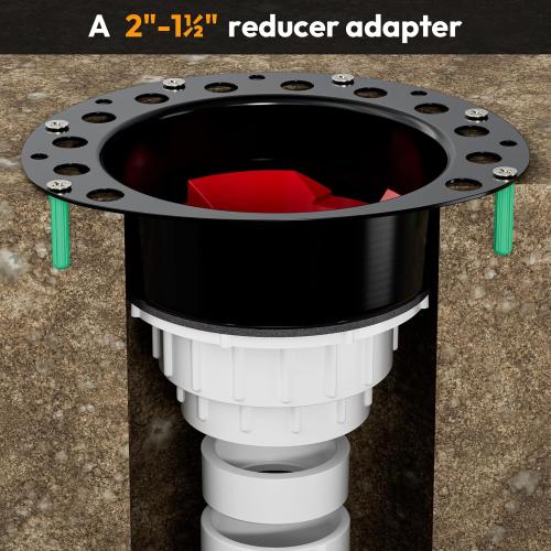 Freestanding Tub Drain, PVC Free Standing Tub Drain Kit for All Freestanding Bathtubs,1-1/2” to 2” Drainage Pipe Fitting, Brass Tailpipe, Quick Installation and Removal