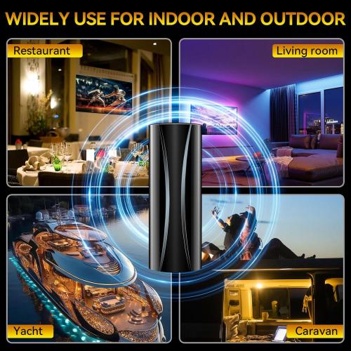 3000  Miles Range TV Antenna, Strongest Digital TV Antenna Indoor Outdoor with Amplifier Signal Booster, HD Antenna for Local Channels for Smart TV and Old TVs-38ft Long Coax Cable