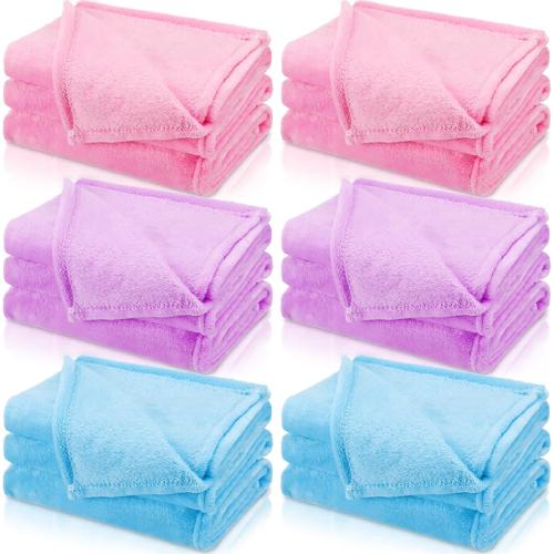 6 Pcs Valentine's Fleece Throw Blanket for Girl Soft Flannel Throws for Galentine's Party Sleepover Slumber Favors Cozy Movie Night Blanket Set(Fresh Color,40 x 60 Inch)