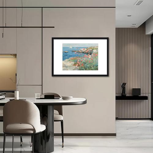 Black HEART ART 24x36 Poster Frame with Mat, Black Picture Frame, Display Pictures 18x24 with Mat or 24 x 36 Without Mat, Poster Frames 24 x 36 inches for Wall Mounting