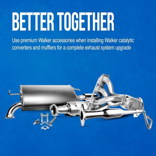 Walker 52563 Exhaust Pipe 2.5 Inlet (OD) 2.75 Outlet (OD) for Ford F-150