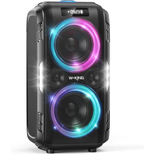 W-KING Party Bluetooth Speaker Loud Big Boombox Portable Speaker Wireless, 12 Custom Bass,