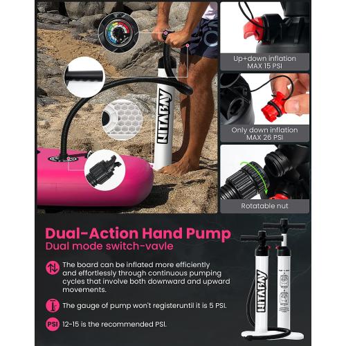 Inflatable Stand Up Paddle Board with Premium SUP Accessories & Camera Mount, Inflatable Ultra-Light (17.3lbs) Paddle Board for Adults & Youth of All Skill Levels, 11' Inflatable SUP Board