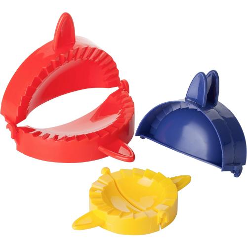 BTaT- Dough Press Set, 3 Pack, Dumpling, Empanada, Pastry and Turnover Press, Hand Pie Maker, Meat Pie Cutter