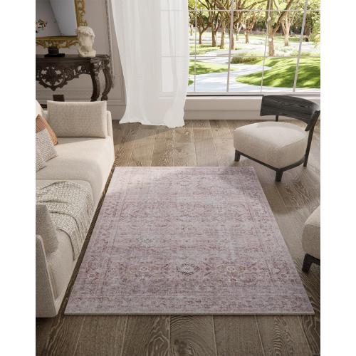 Washable Boho Bedroom Area Rugs: 3'x5' Small Entryway Rug Stain Resistant Tribal Distressed Accent Rug Non Slip Low Pile Soft Carpets for Entrance Front Door Floor Kitchen Bedside Living Room Office