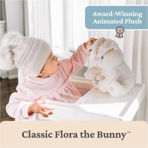 GUND Baby Peek-a-Boo Flora Bunny Plush, Bunny Rabbit Stuffed Animal, Baby Toy for Ages 0 and Up, Cream, 7 (Batteries Not Required)