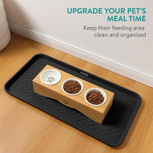 Navaris Set of 3 Shoe Drip Trays - Multi-Purpose Boot Tray for Rain Boots, Winter Boots, Sneakers - For Indoor and Outdoor Use in All Seasons - XL