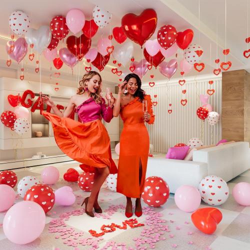 Happy Galentines Day Decorations for Party Supplies, Heart Balloons Arch, Galentines Day Banner, Galentines Decorations, Galentines Decor